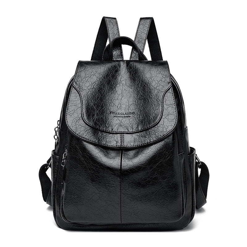Casual Leather Backpack