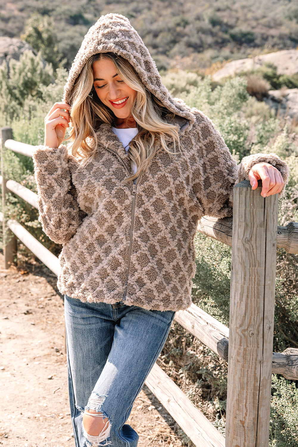 Umbria Hooded Sherpa Jacket