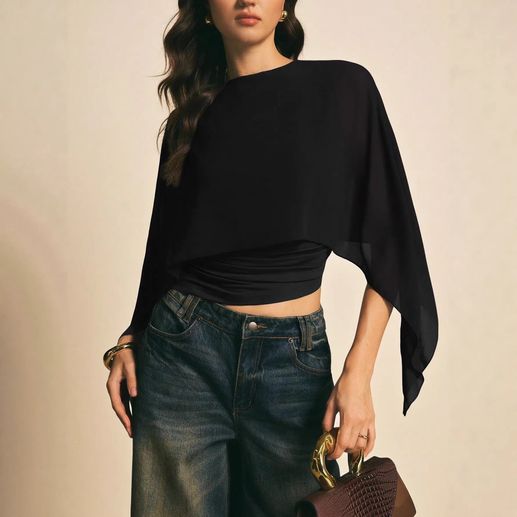 Silvana Bat Sleeve Top