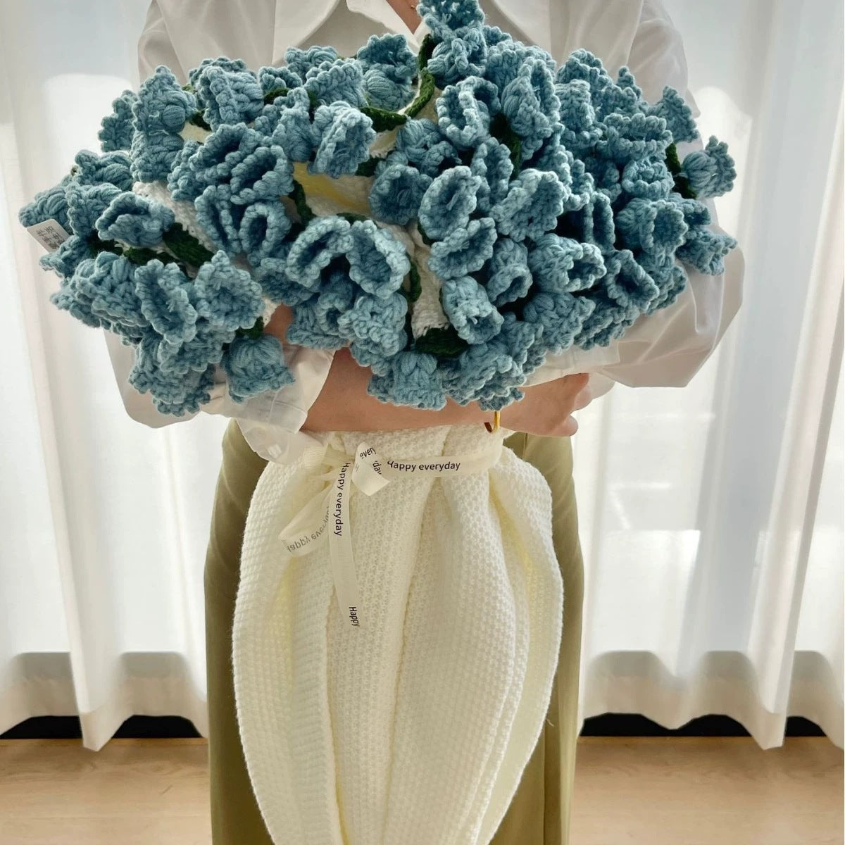 Handmade Rose Bouquet Blanket