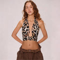 Versatile Leopard Halter Top