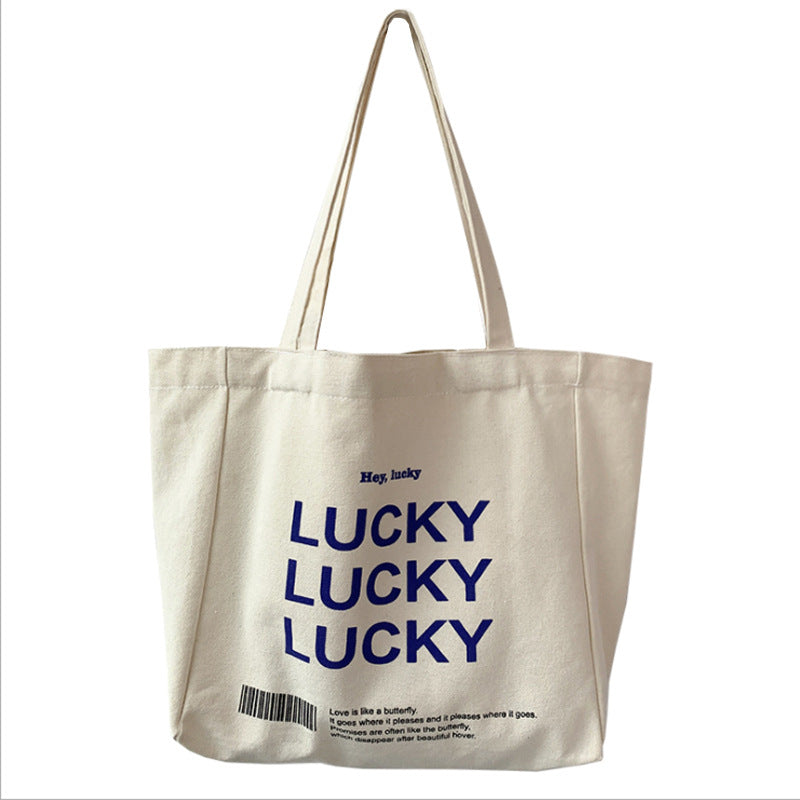 Lucky Canvas Tote Bag
