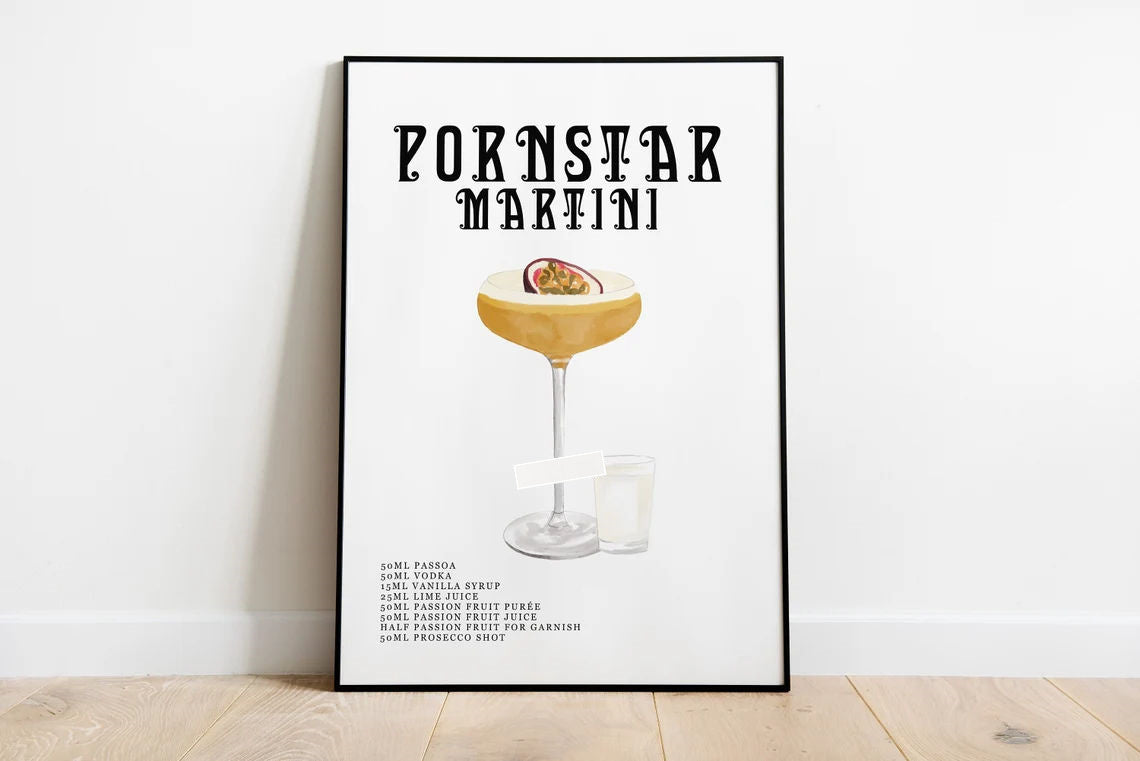 Drink Recipe Canvas Print