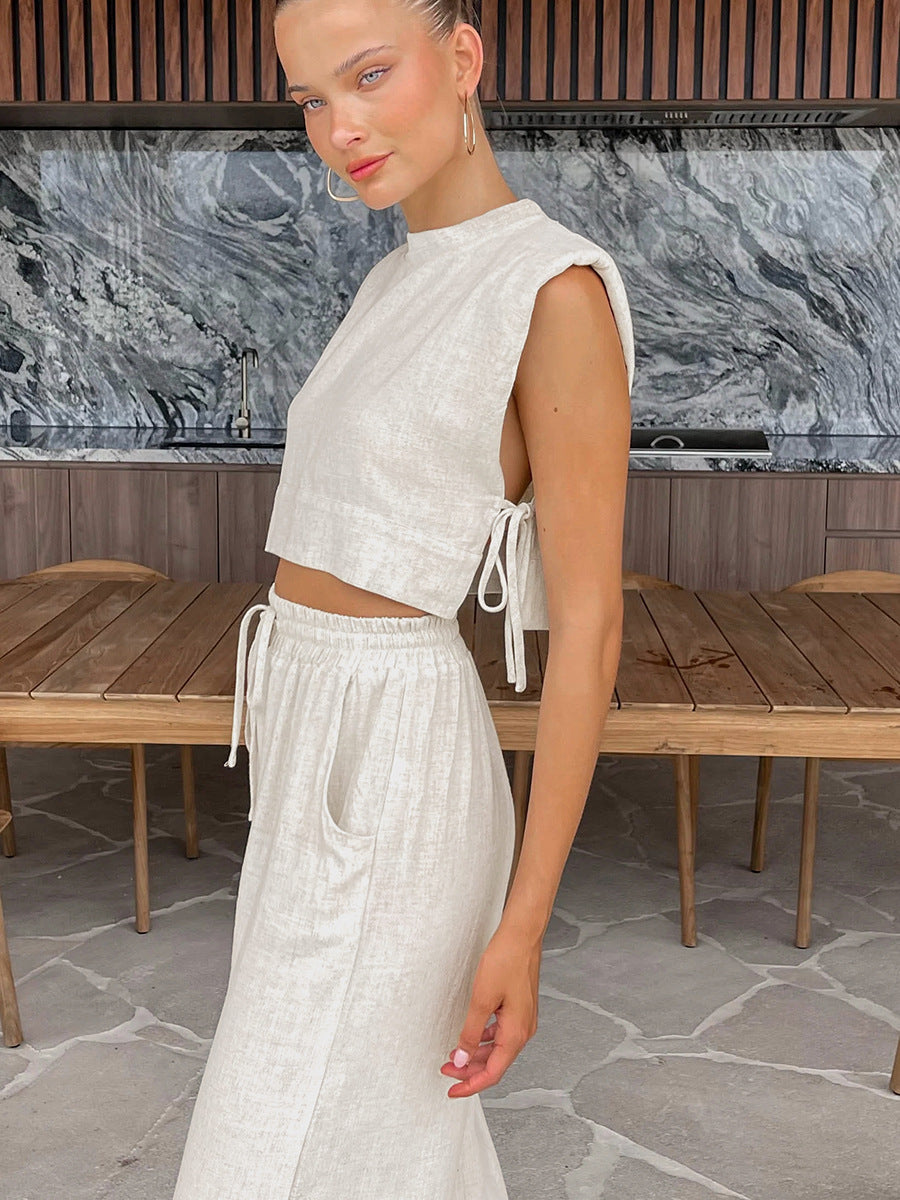 Tropez Linen Pant Set