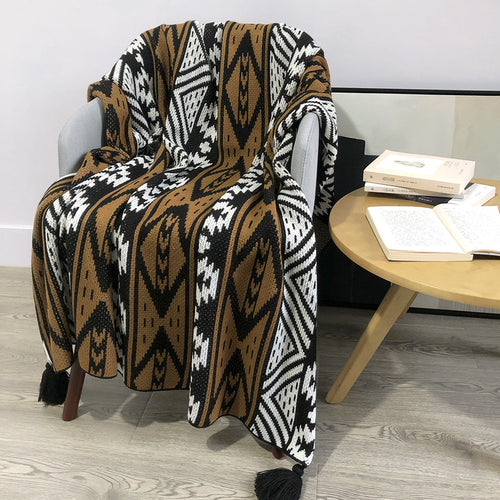 Aztec Patterned Throw Blanket