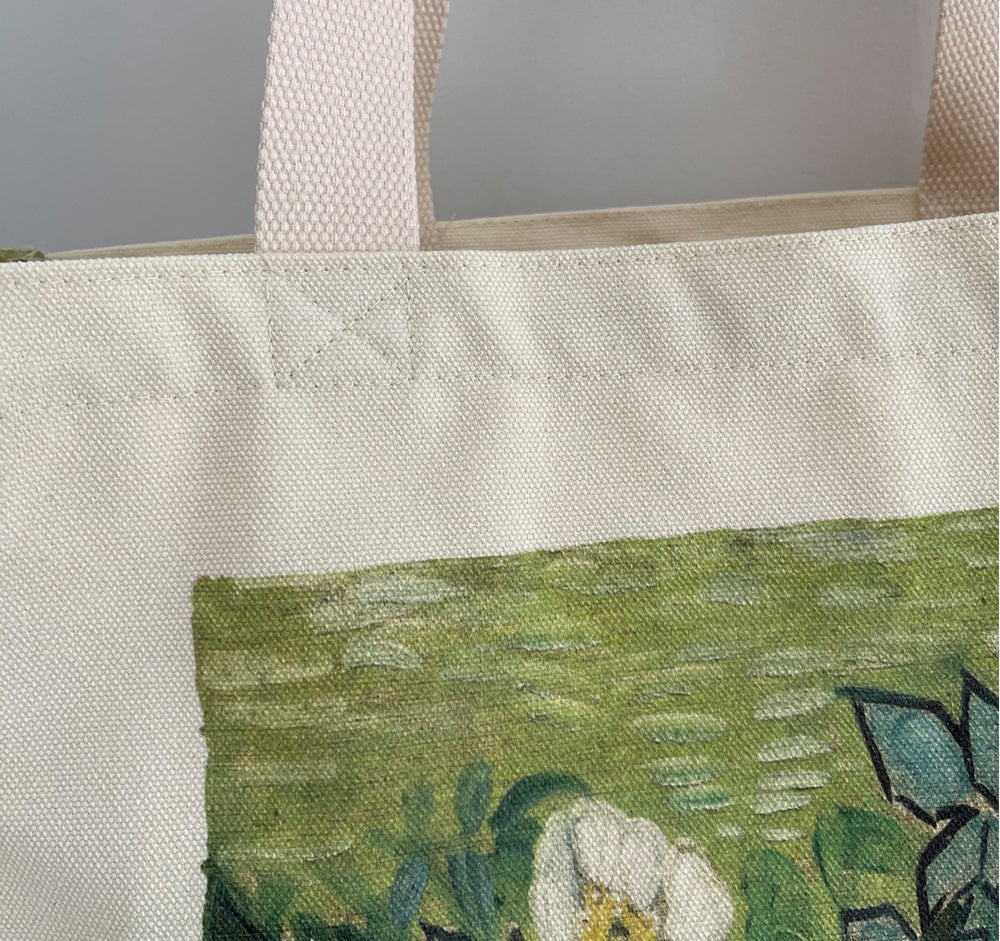 Wild Rose Printed Tote Bag