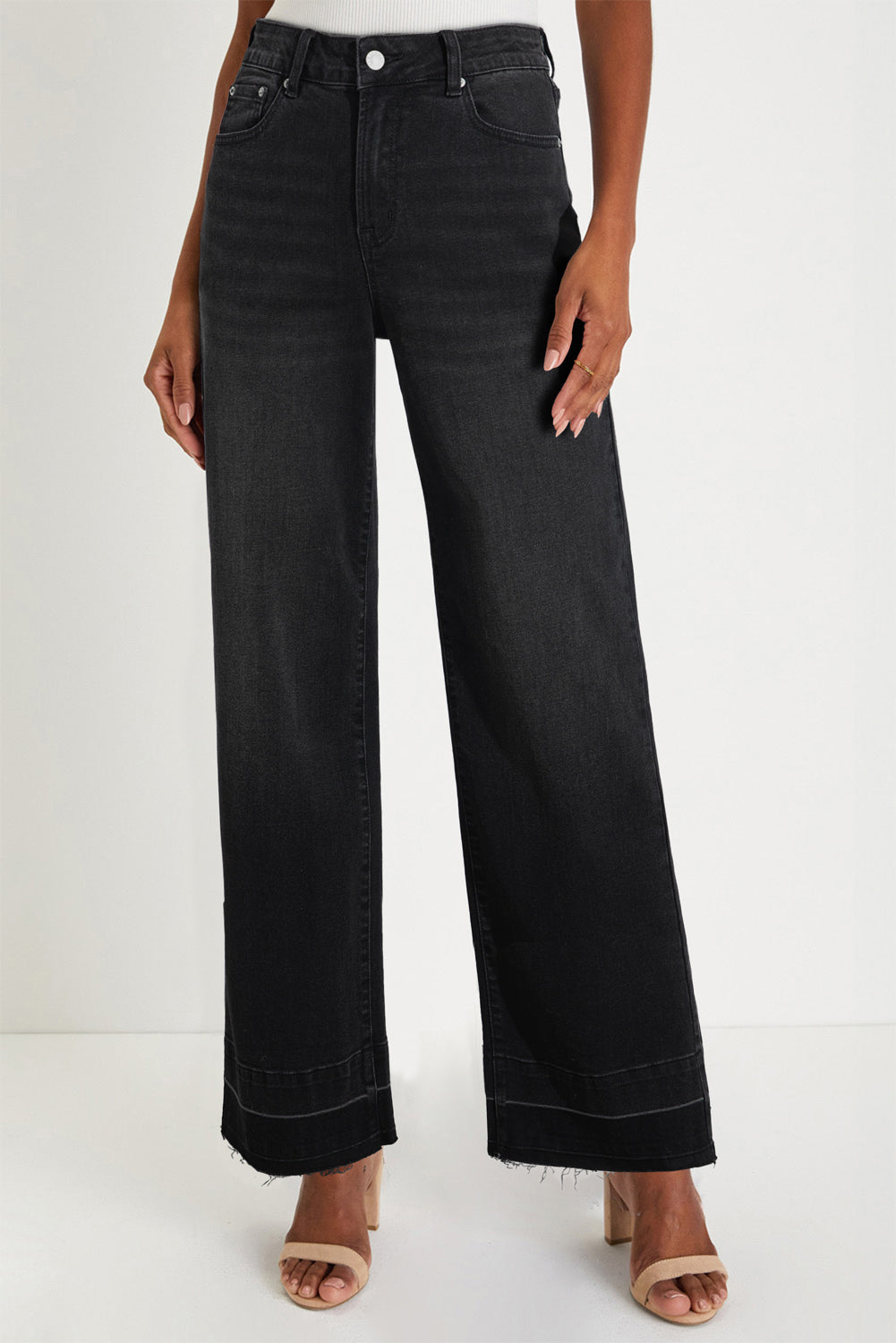 Sable Raw Hem Jeans