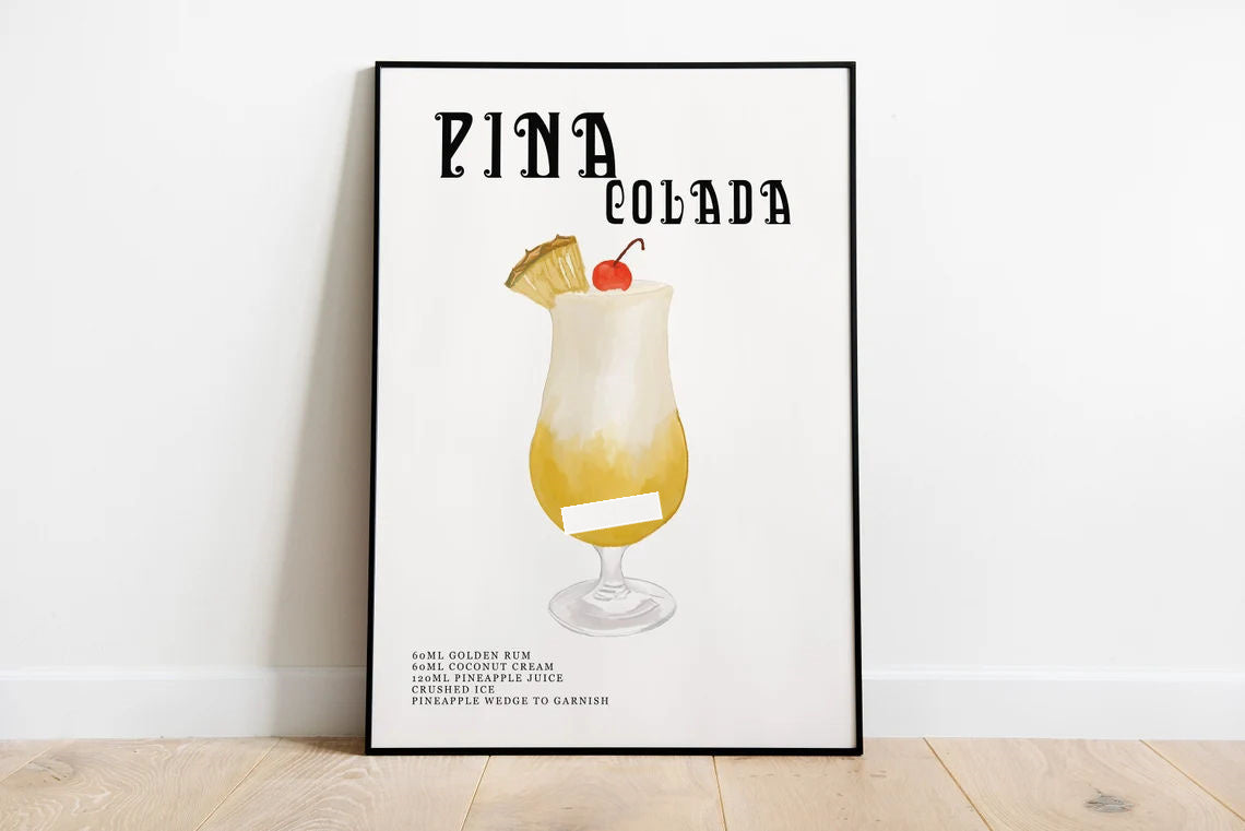 Drink Recipe Canvas Print