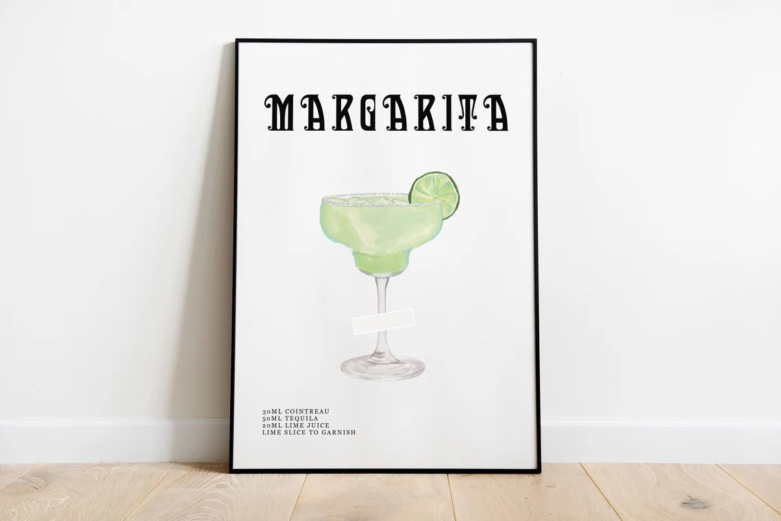Drink Recipe Canvas Print