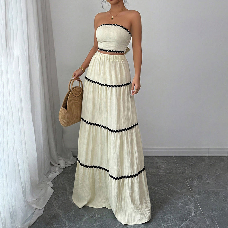 Andros Strapless Skirt Set