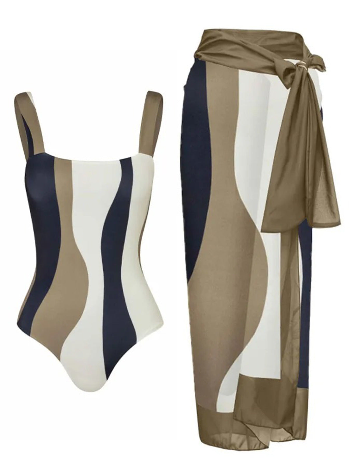 Adamantas Swimsuit Skirt Set