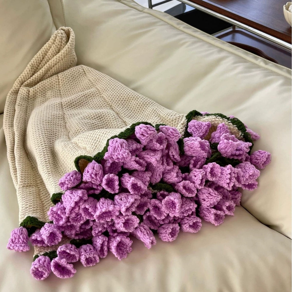Handmade Rose Bouquet Blanket