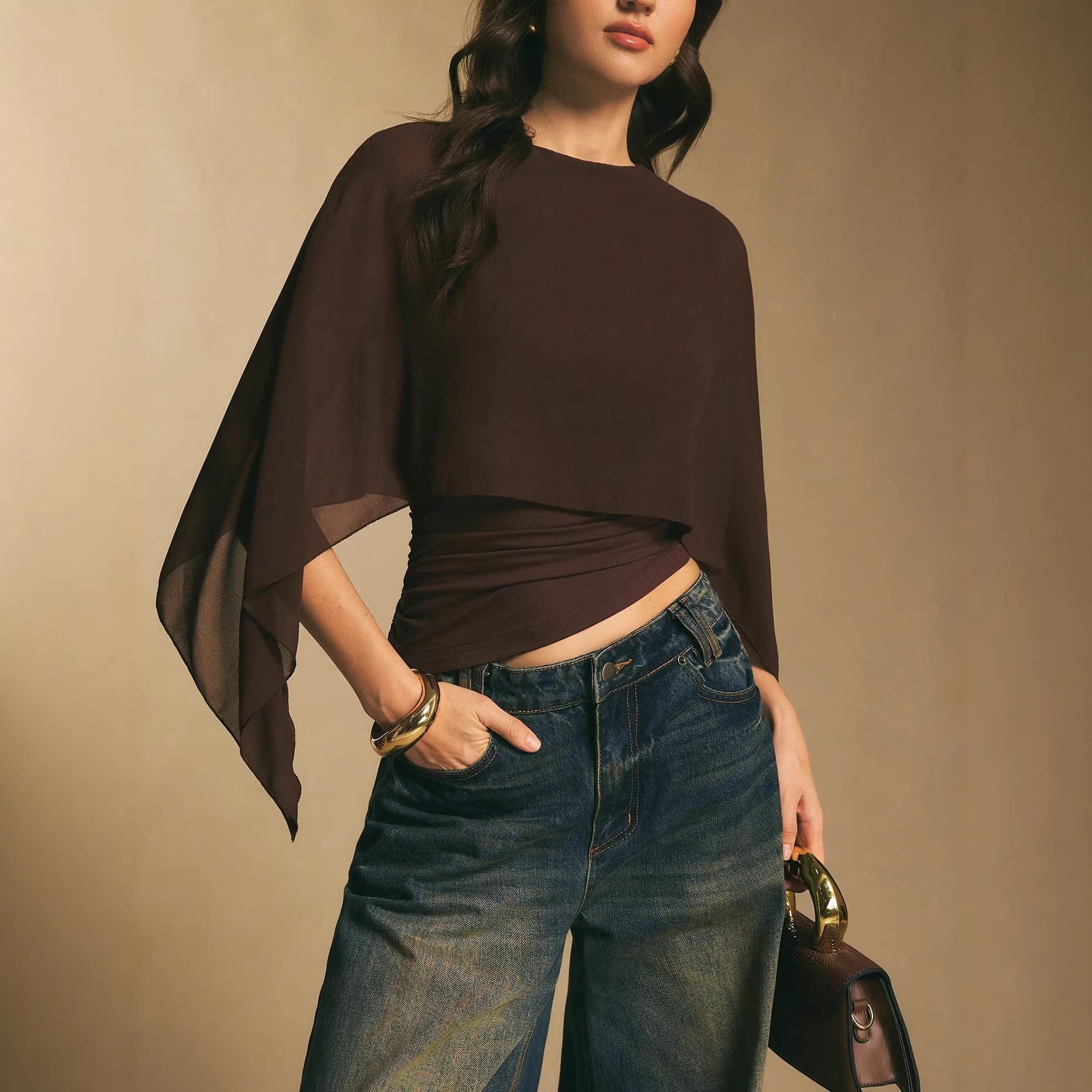 Silvana Bat Sleeve Top