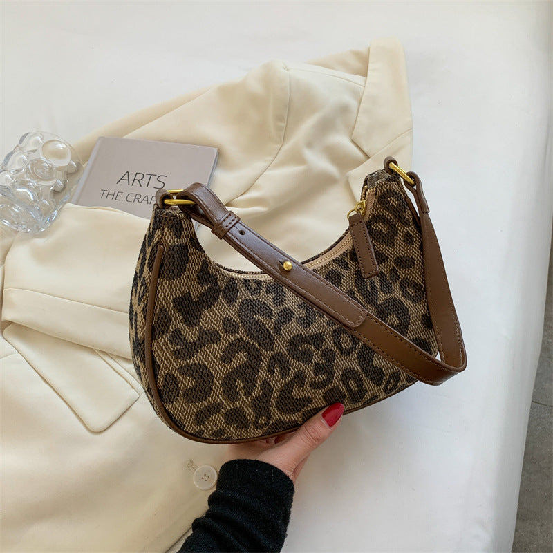 Leopard Print Small Shoulder Bag