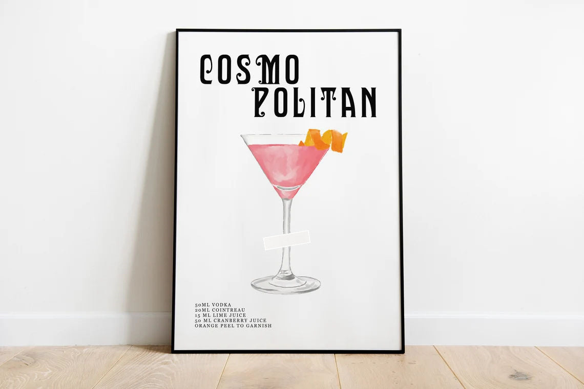 Drink Recipe Canvas Print